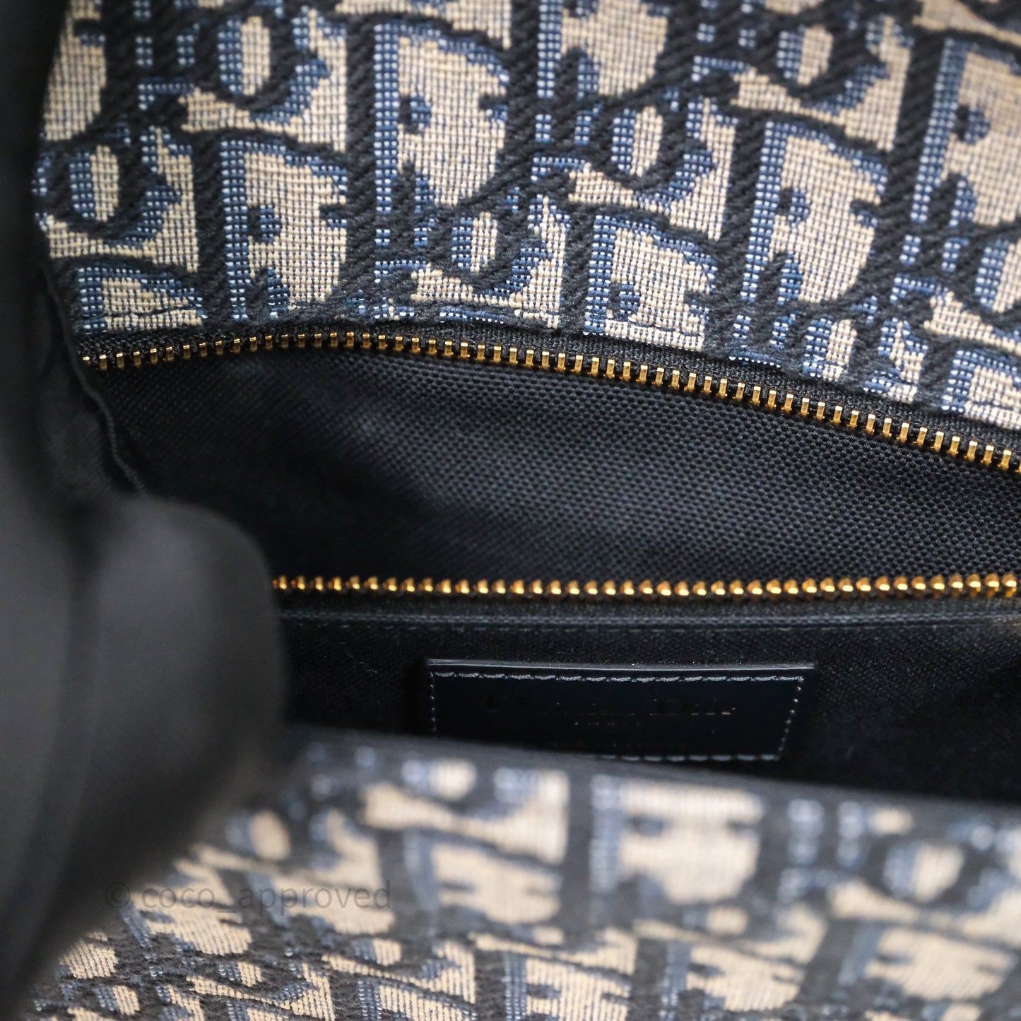 Christian Dior Small 30 Montaigne Bag Blue Dior Oblique Jacquard