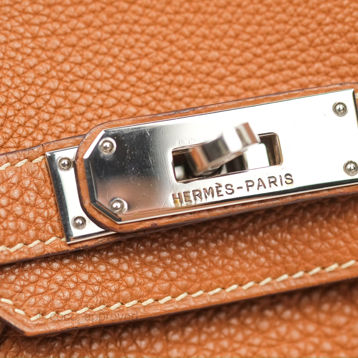 Hermès Birkin 30 Retourne Gold Clemence Palladium Hardware