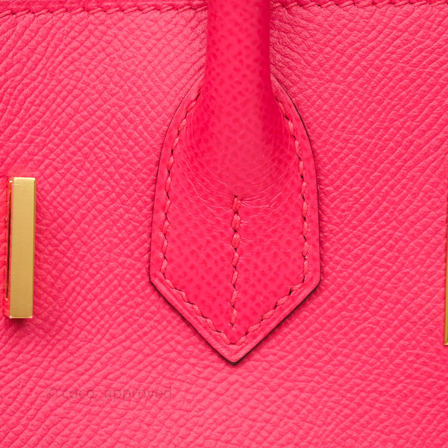 Hermès Birkin Retourne 30 Rose Extreme I6 Epsom Gold Hardware