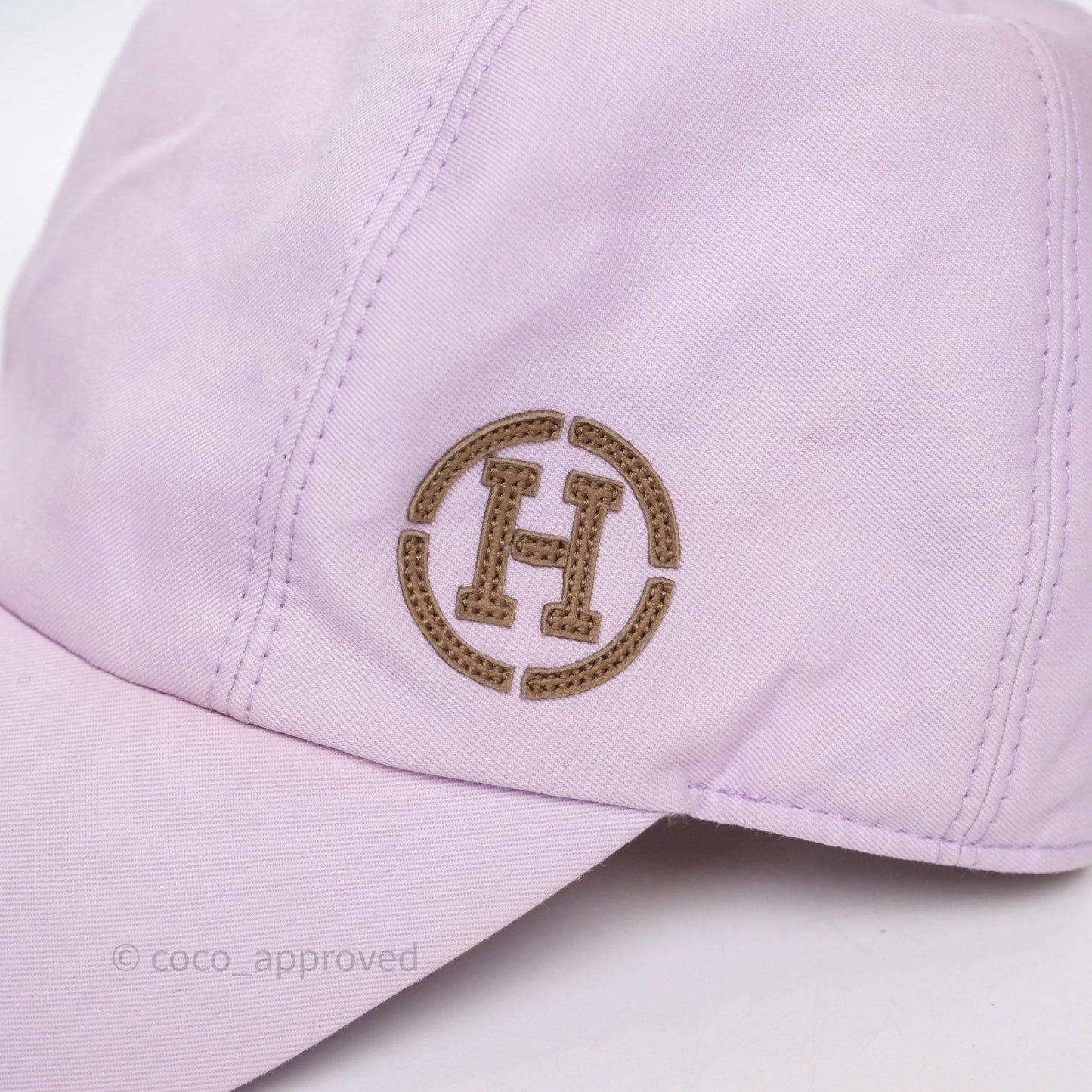 Hermes Miles H Circle Cap Lilas Purple