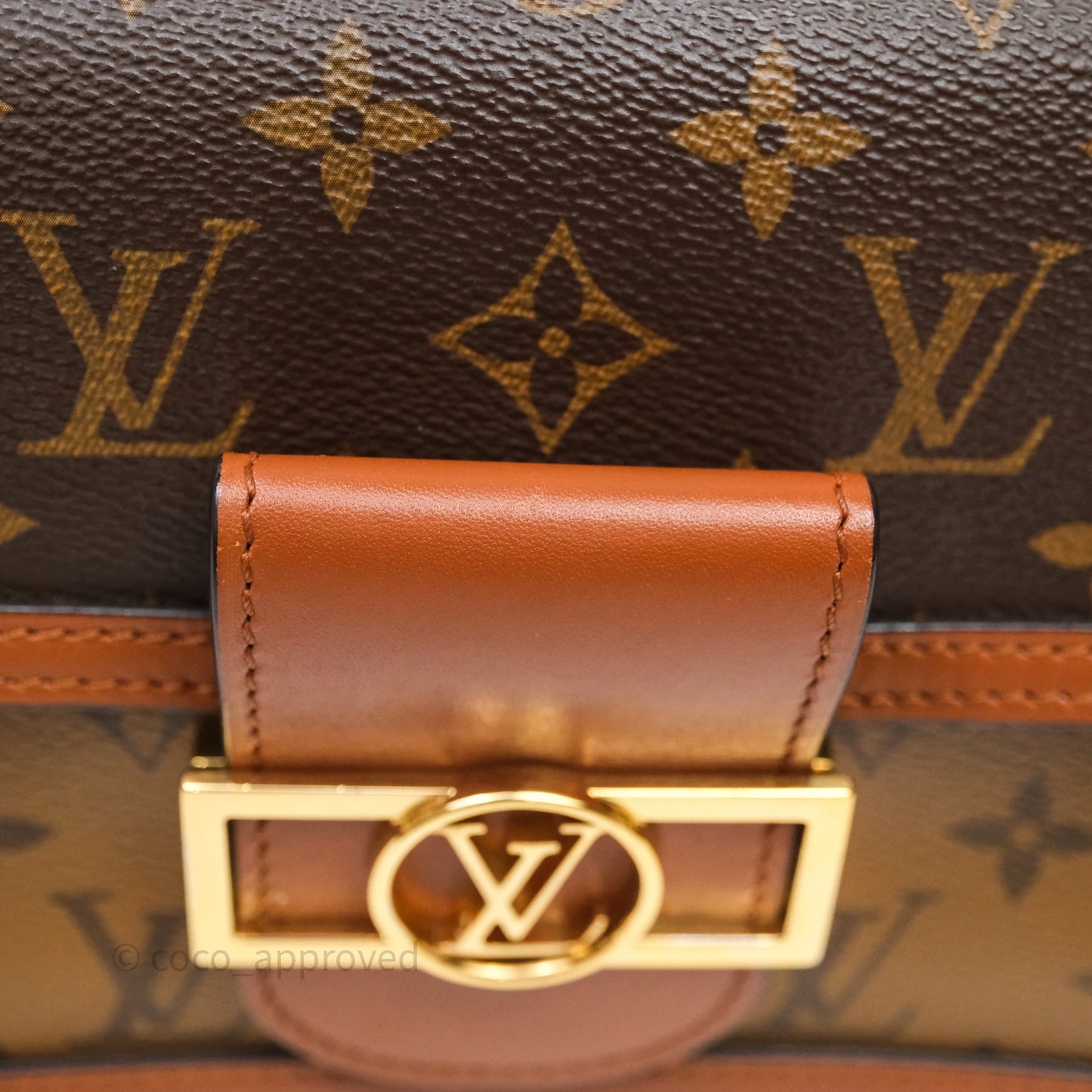 Louis Vuitton Mini Dauphine Monogram Tan Calfskin
