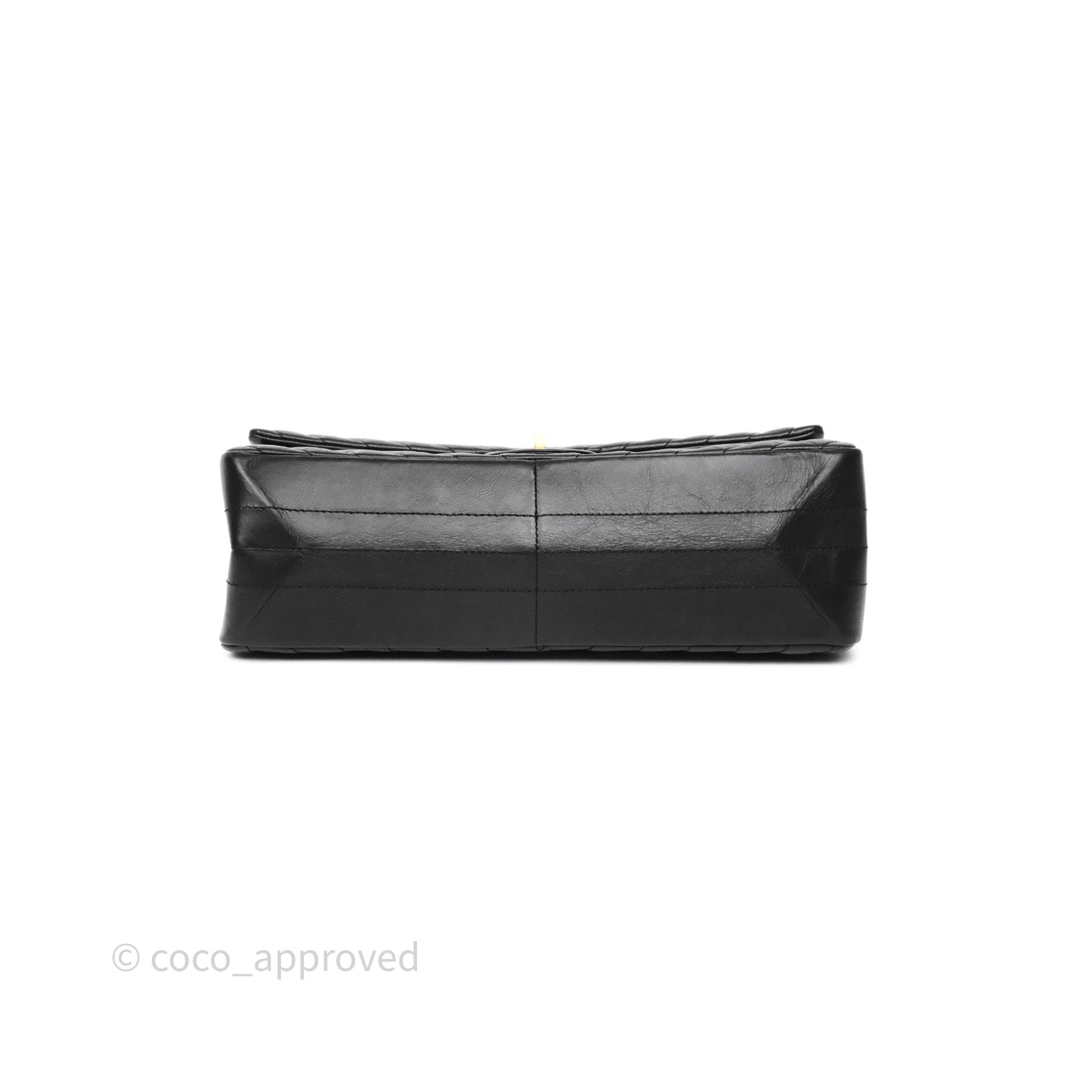 Chanel Reissue 226 Chevron Black Aged Calfskin Aged Gold Hardware