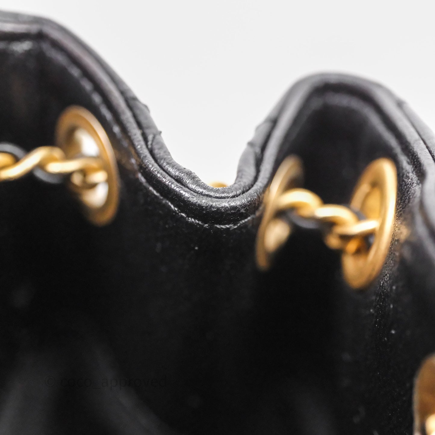 Chanel Double Pocket Black Lambskin Gold Hardware 25C