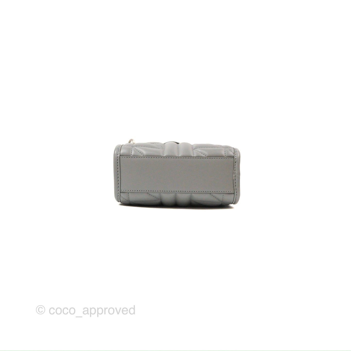 Gucci Mini GG Marmont Vertical Tote Bag Grey Silver Hardware