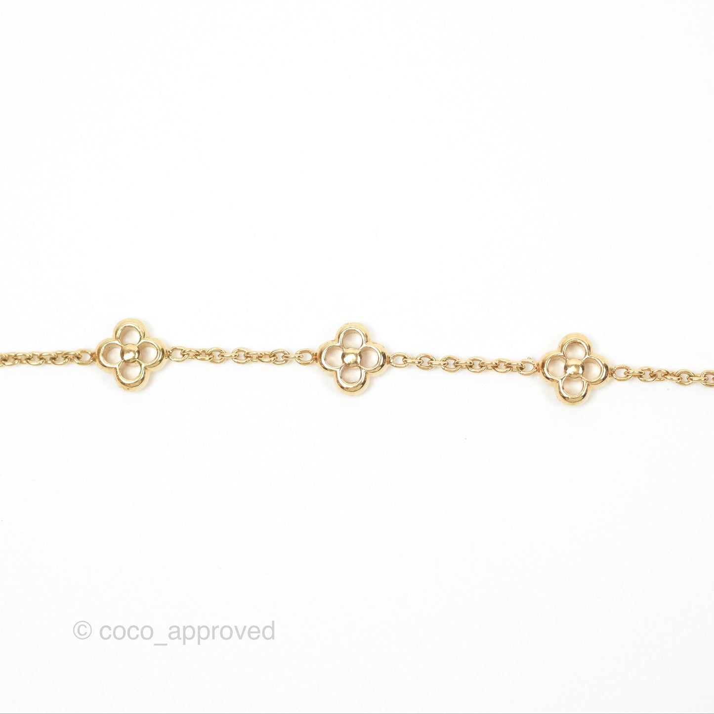 Louis Vuitton Flower Full Bracelet Gold Tone