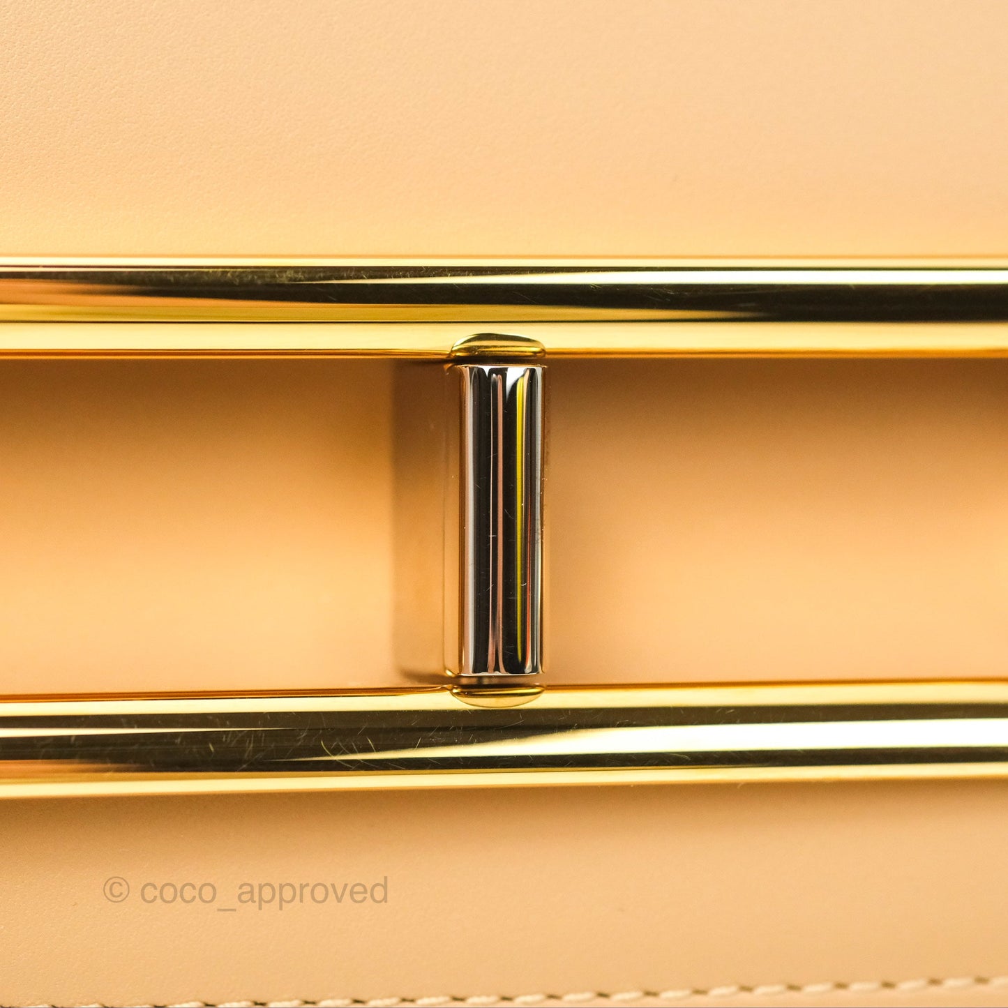 Delvaux Lingot Bag Latte Olen Calfskin