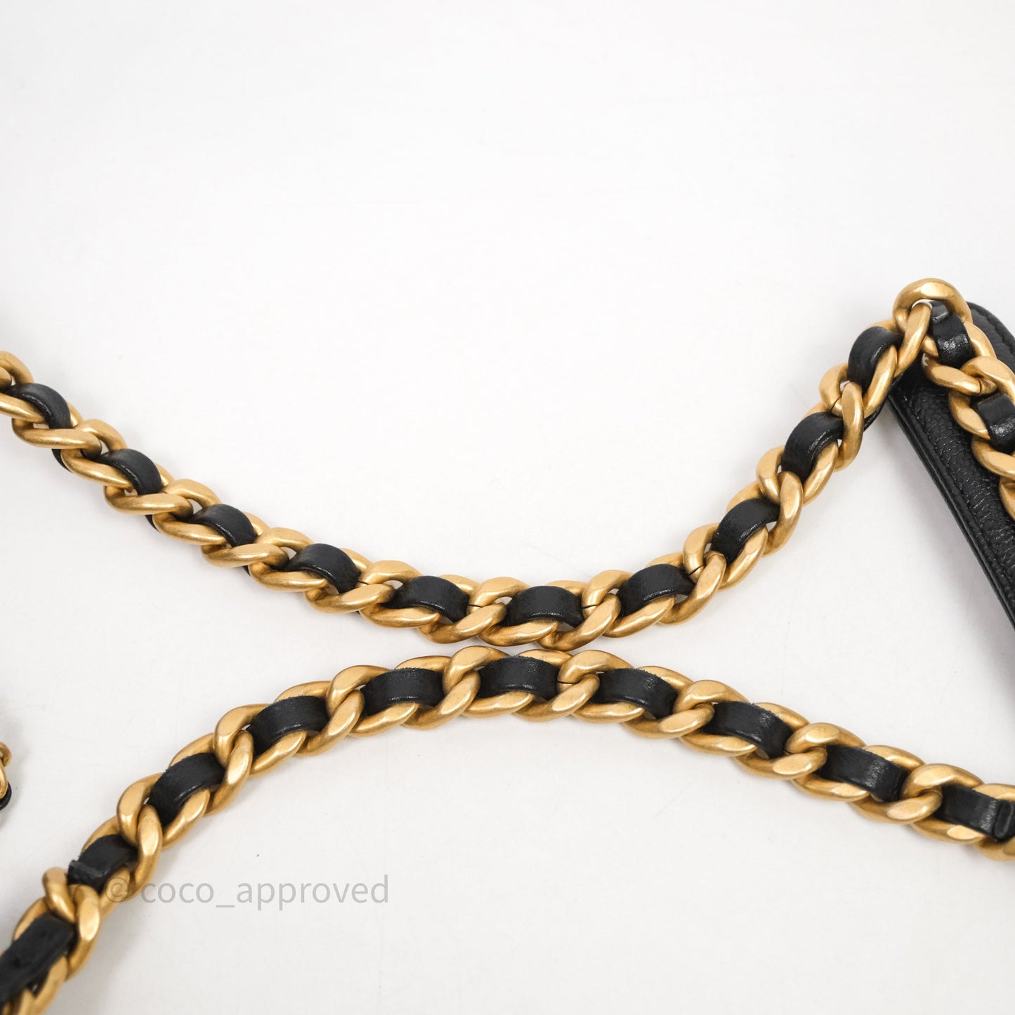 Chanel 25 Medium Black Caviar Aged Gold Hardware