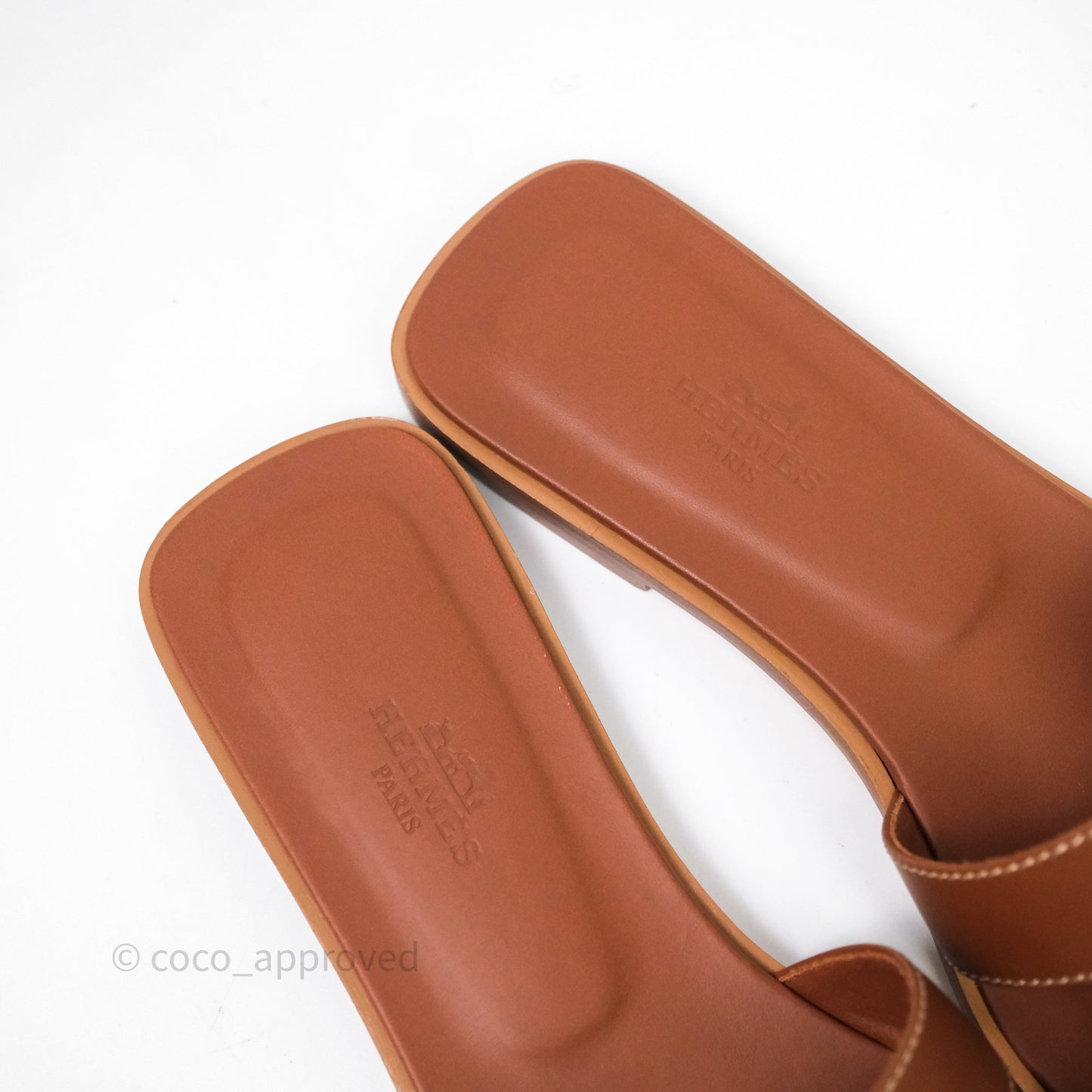 Hermes Oran Sandal Gold Size 36.5