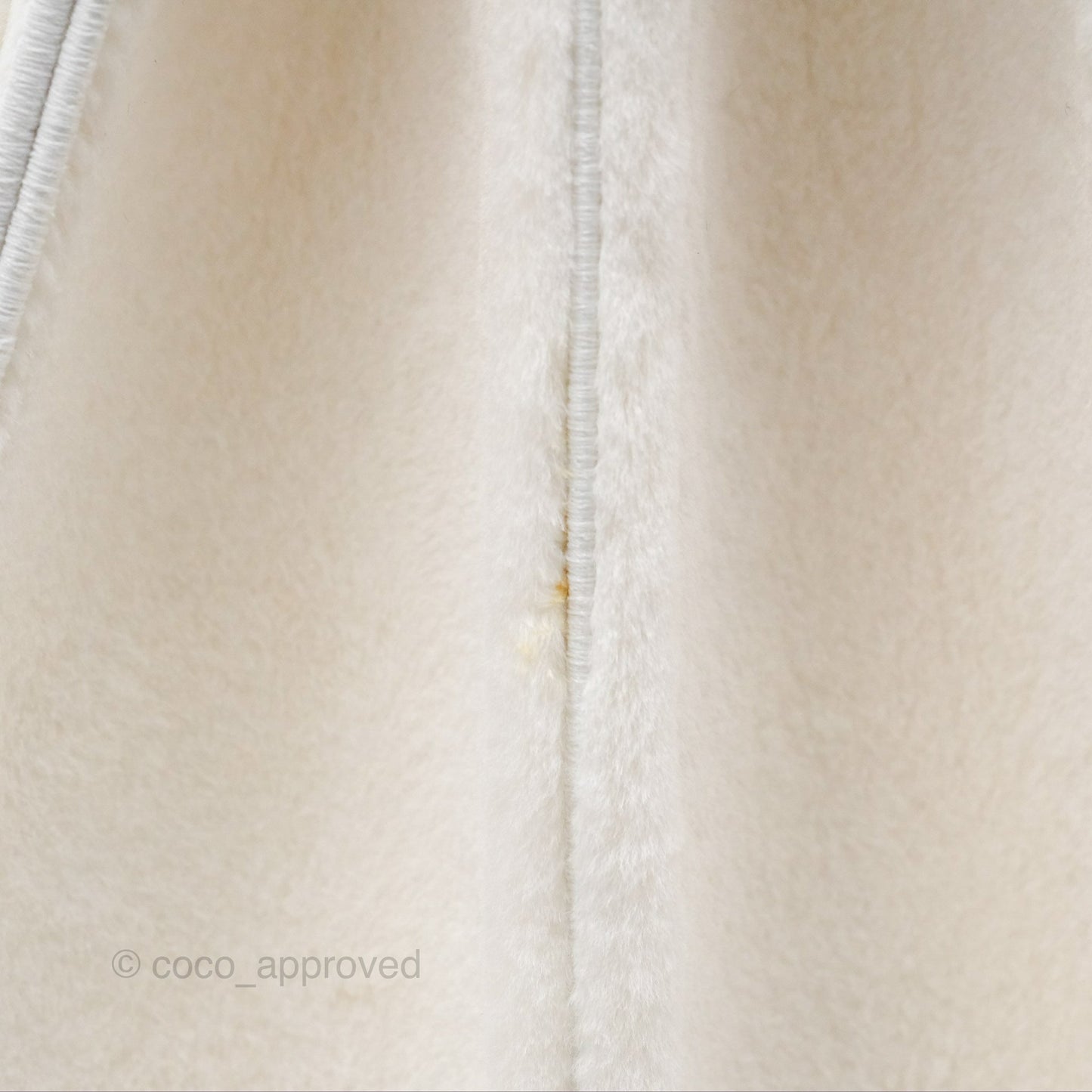 Fendi Peekaboo Medium Mink Fur White Gold Hardware