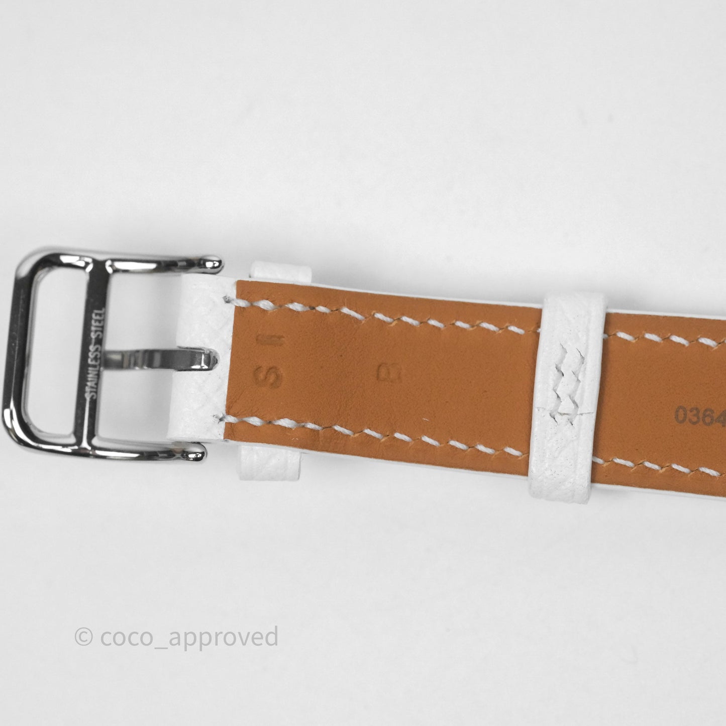 Hermès Heure H Watch Small Model 25 mm Blanc Epsom Palladium Hardware