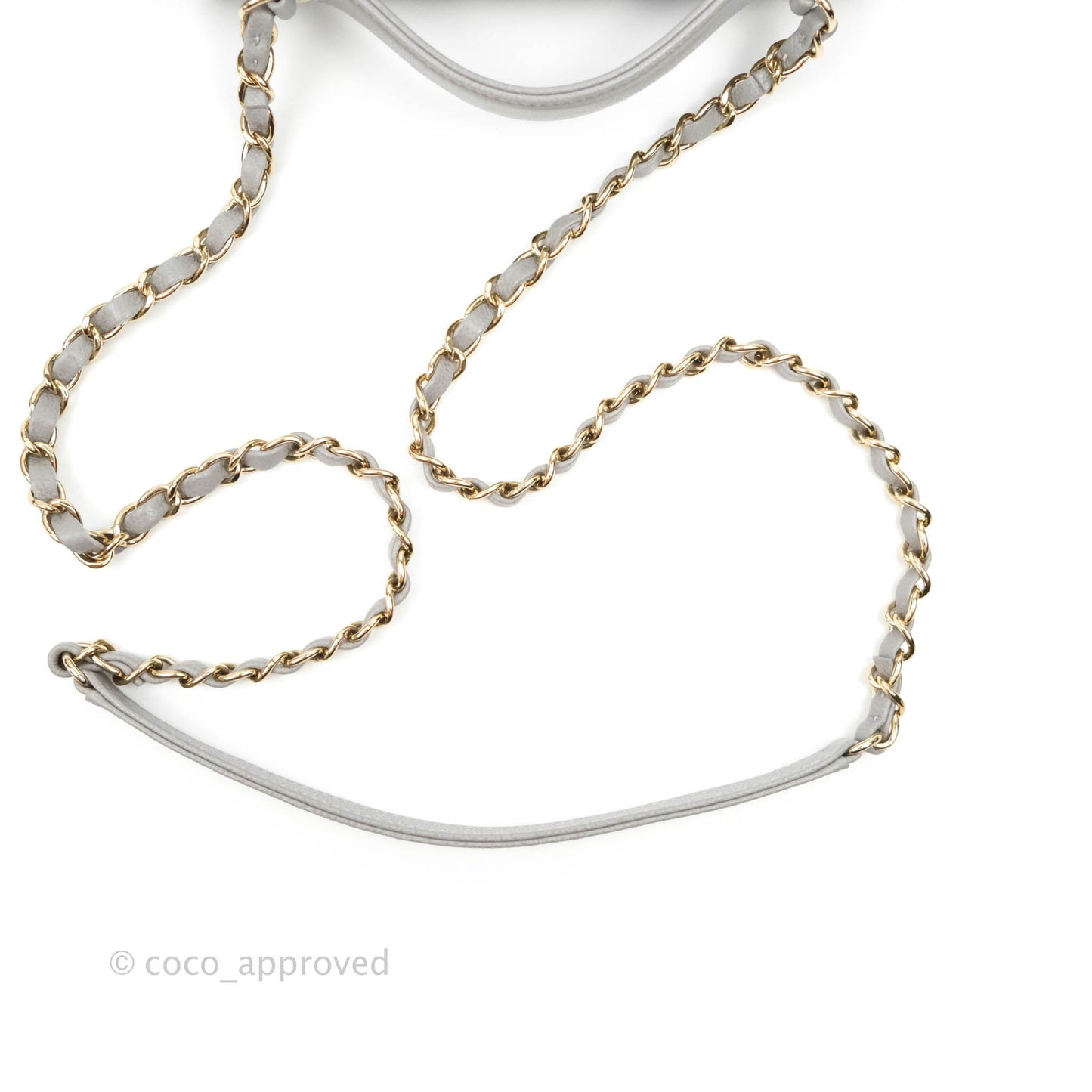 Chanel Quilted Medium Business Affinity Flap Grey Caviar Gold Hardware