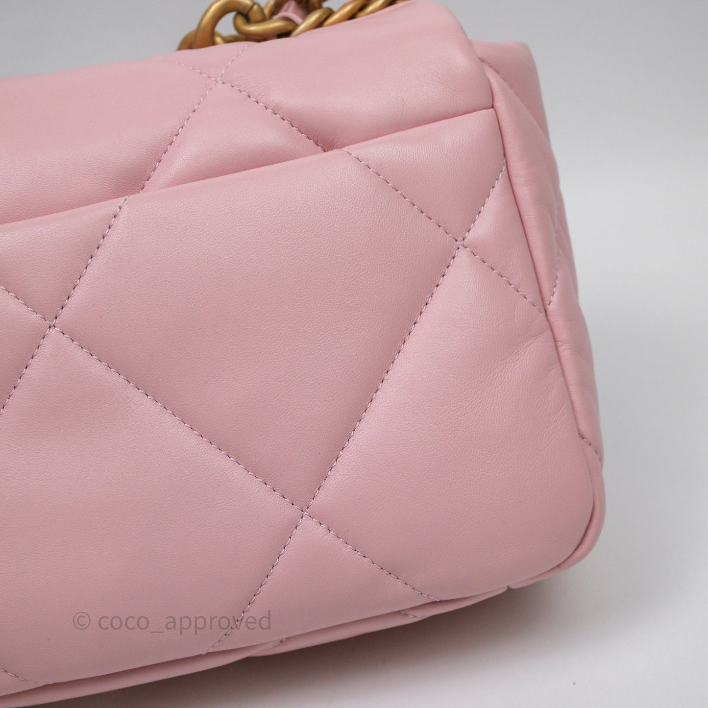 Chanel 19 Small Pink Lambskin Mixed Hardware