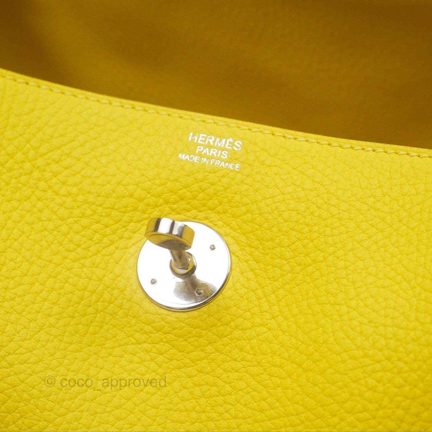 Hermès Lindy 30 Celemence Lime 9R Palladium Hardware