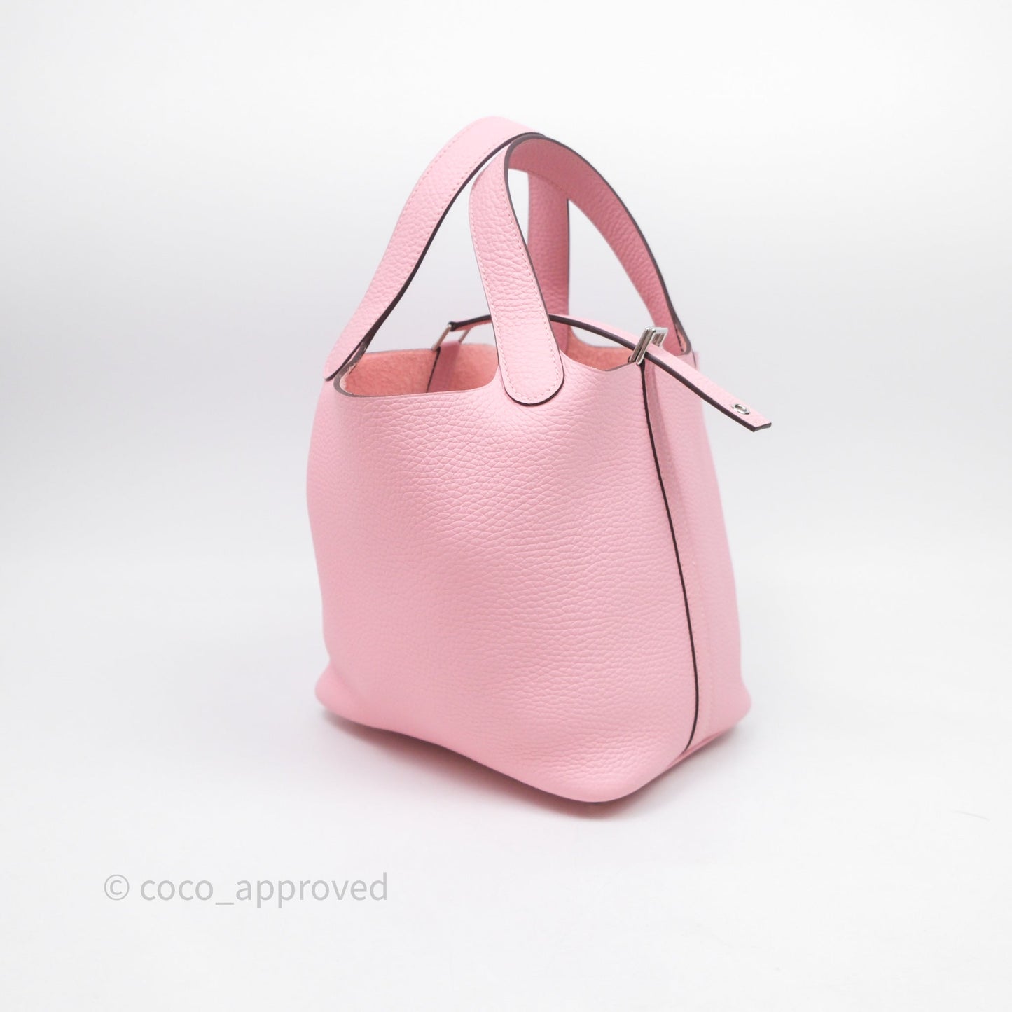 Hermès Picotin 18 Rose Sakura 3Q Clemence Palladium Hardware