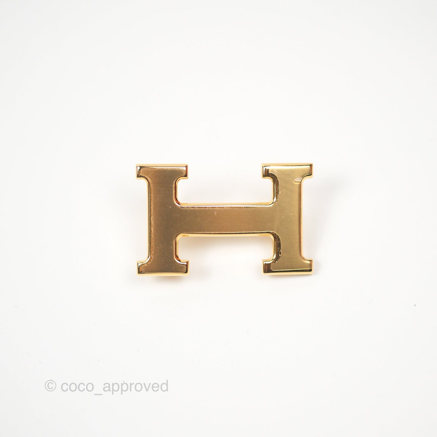 Hermès H Constance Mini Belt Buckle & Reversible Mauve Pale 09/ Gold 37 Swift / Epsom Gold Hardware