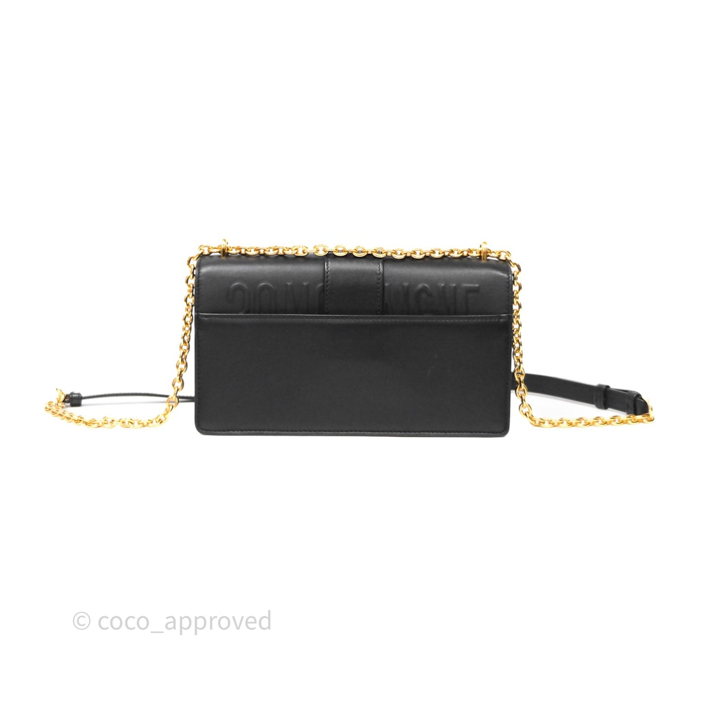 Christian Dior 30 Montaigne East-West Chain Bag Black