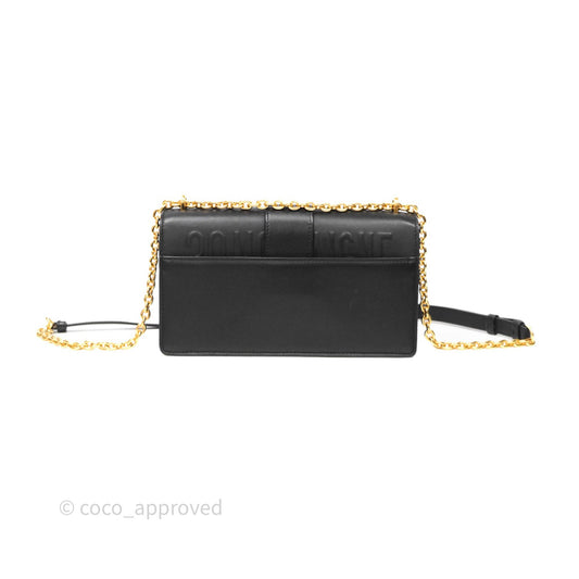 Christian Dior 30 Montaigne East-West Chain Bag Black