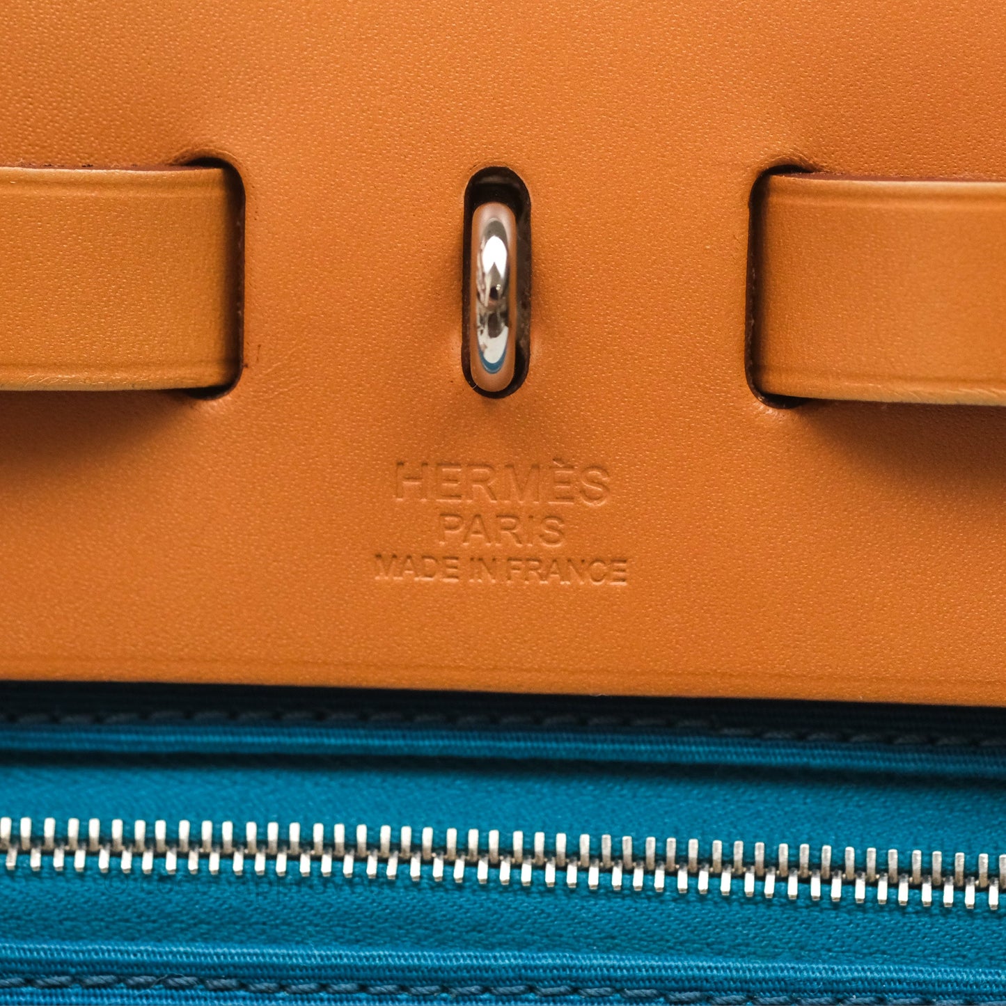 Hermès Herbag Zip 31 Vache Hunter Bleu Izmir 7W/ Bleu de Malte 7L Palladium Hardware