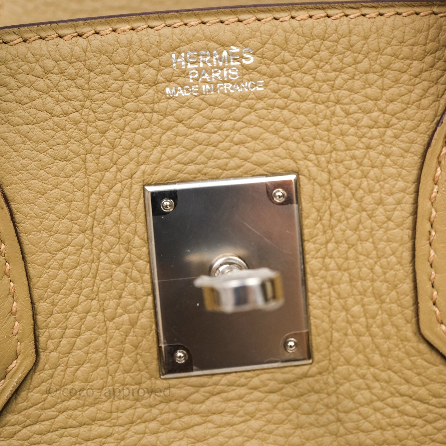 Hermès Birkin 30 Tabac-Camel 24 Togo Palladium Hardware