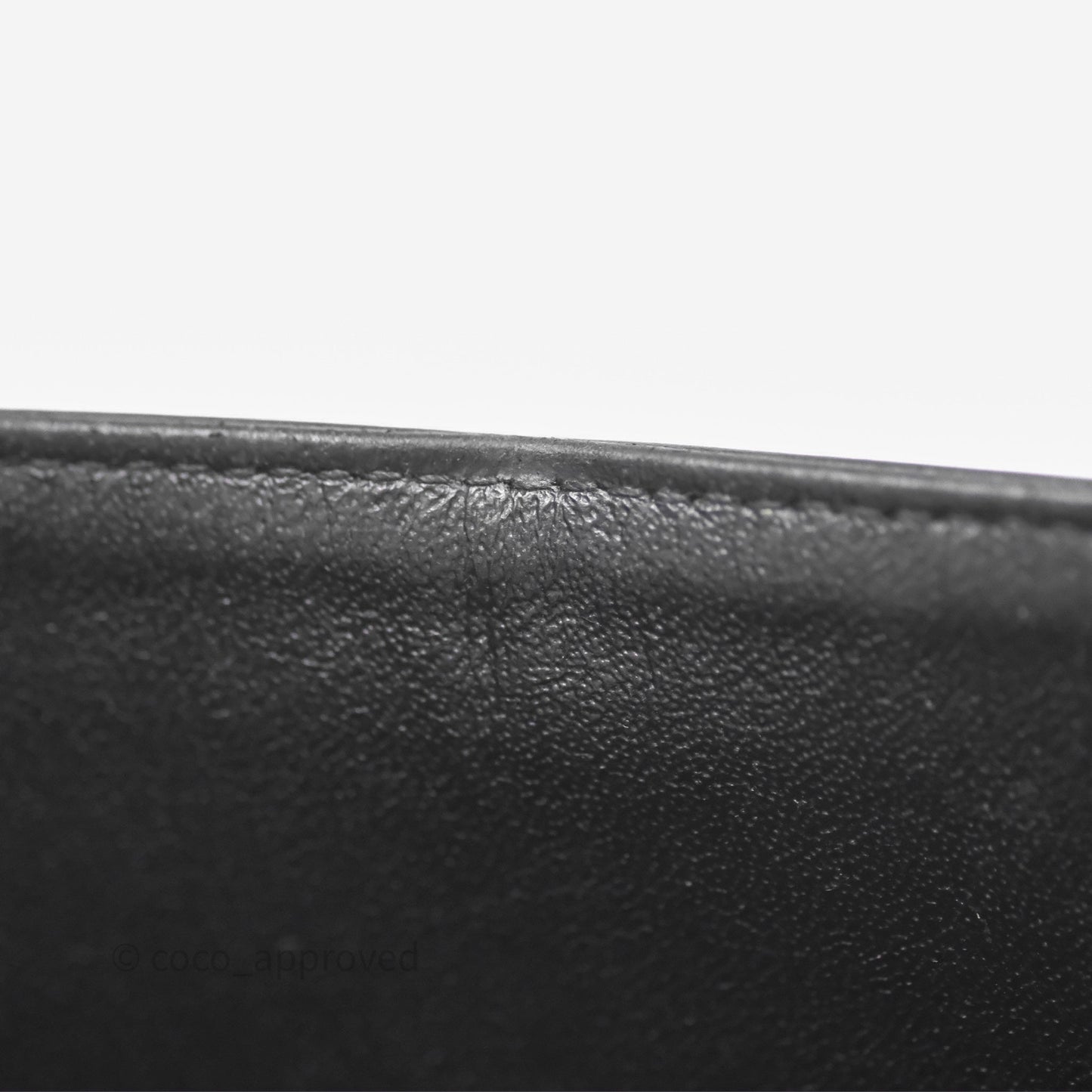 Chanel Classic M/L Medium Flap Quilted Black Patent Silver Hardware