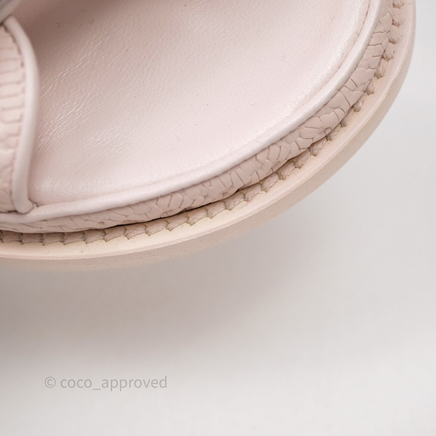 Chanel Dad Sandals Medallion Light Pink Size 39