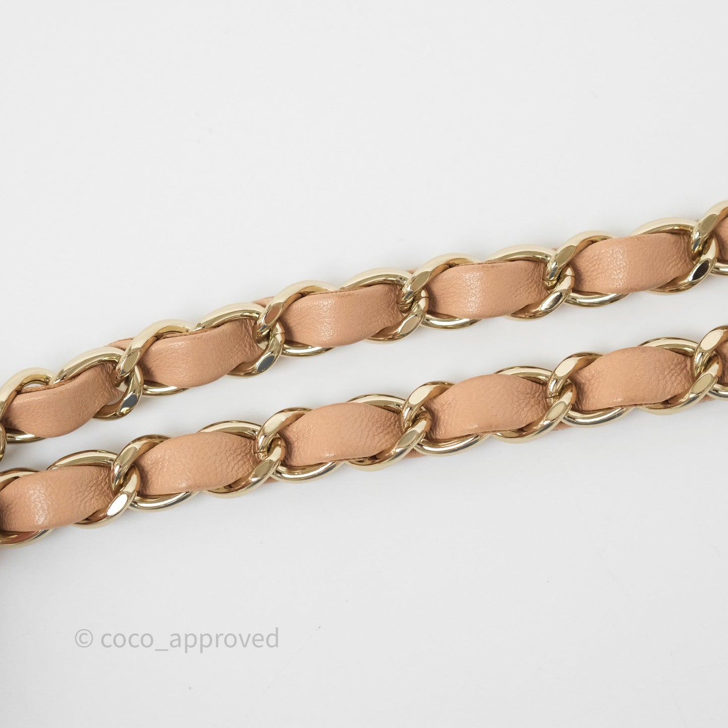 Chanel Mini Rectangular Quilted Beige Lambskin Gold Hardware