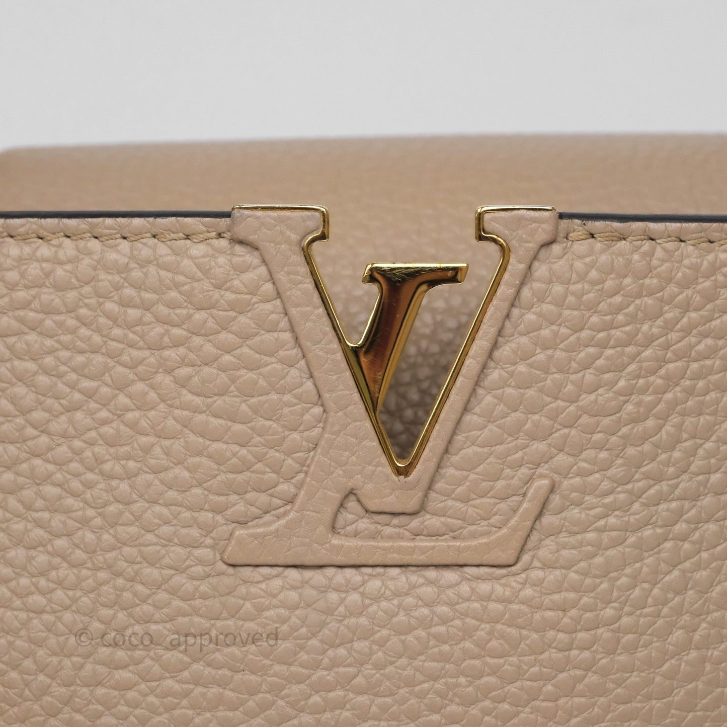Louis Vuitton Capucines BB Taurillon Leather Galet