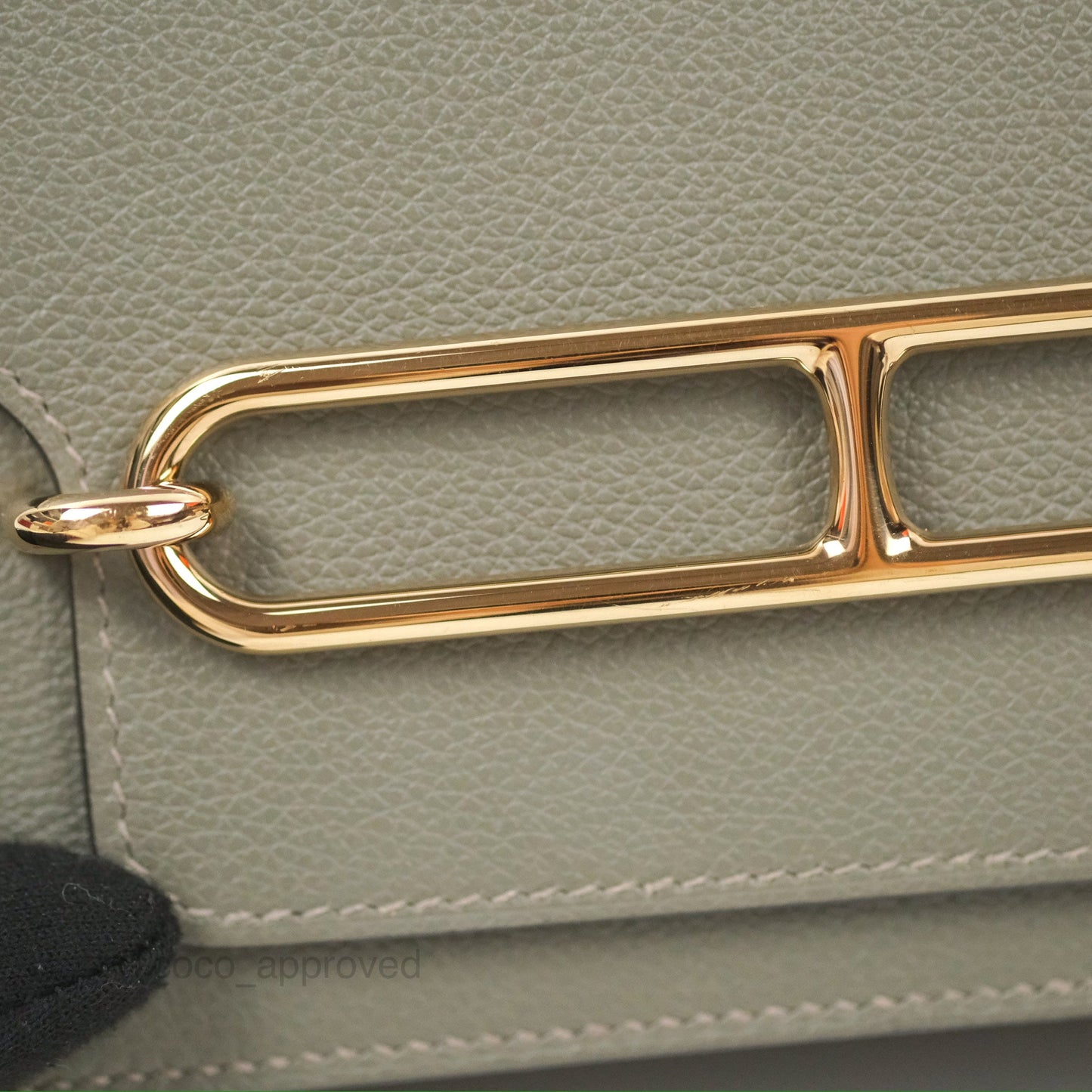 Hermès Roulis Mini 18 Gris Meyer 0L Evercolor Permabrass Hardware