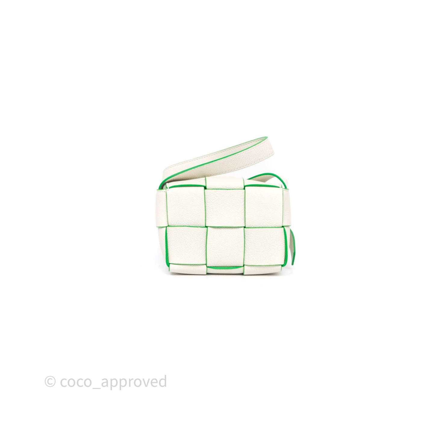 Bottega Veneta Cassette Mini Bag White/ Parakeet