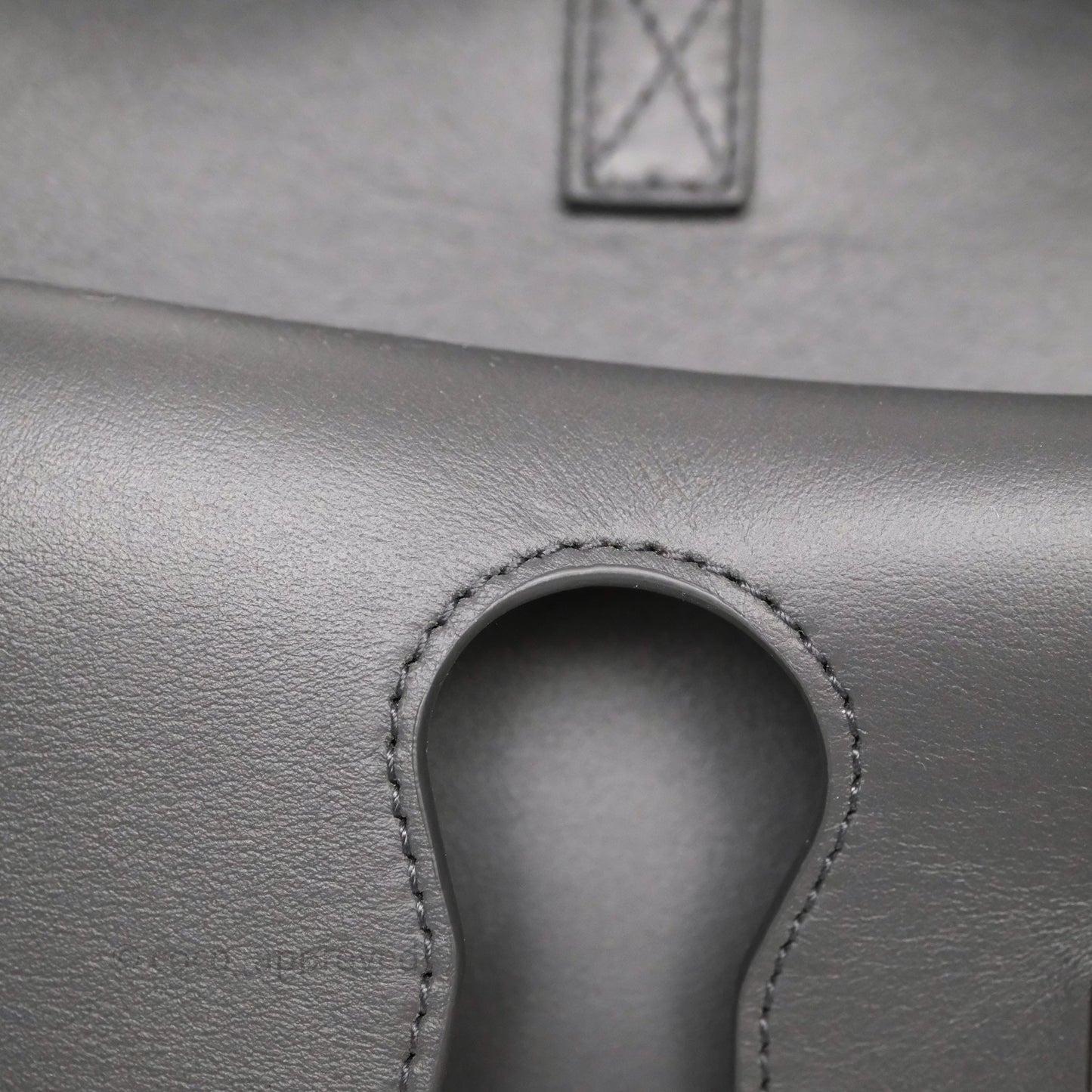 Balenciaga Small Bel Air Carry All Bag Grey Calfskin Silver Hardware