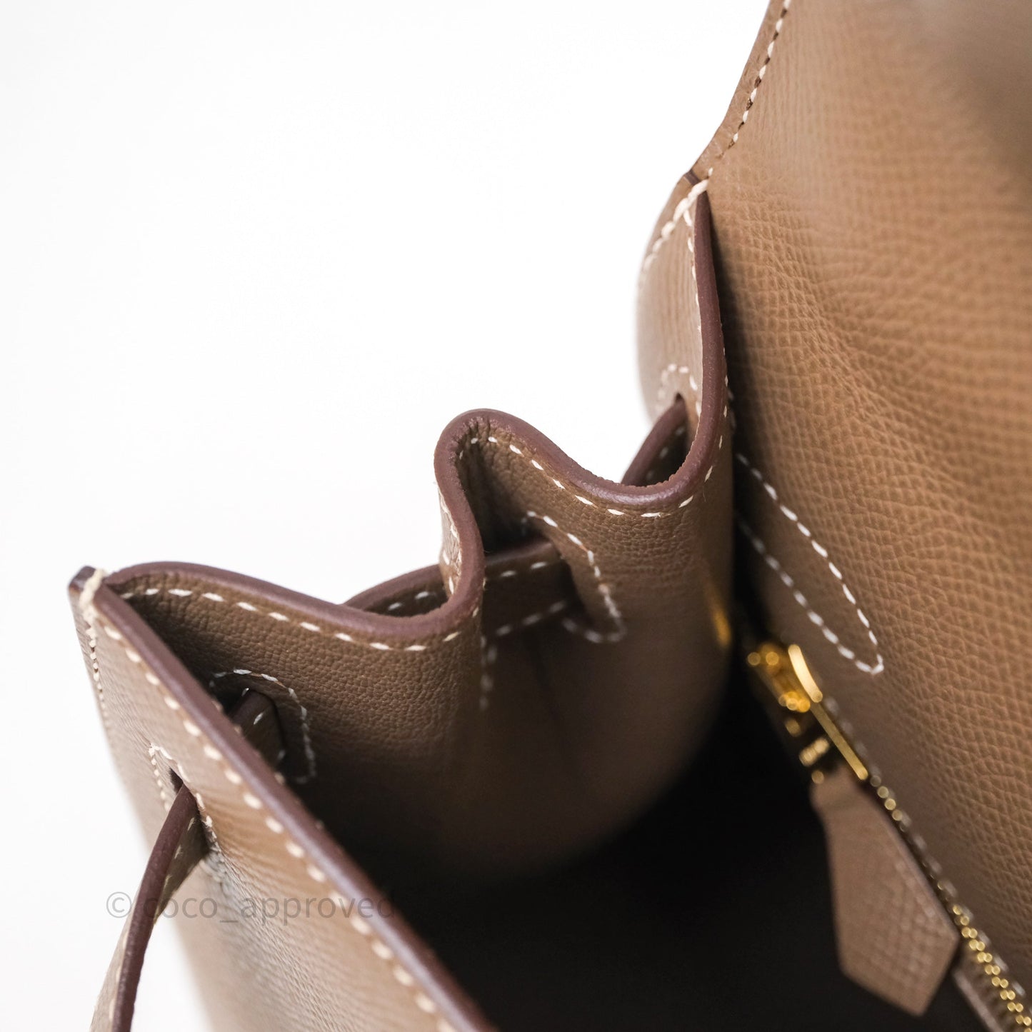 Hermès Kelly 28 Etoupe Epsom Gold Hardware