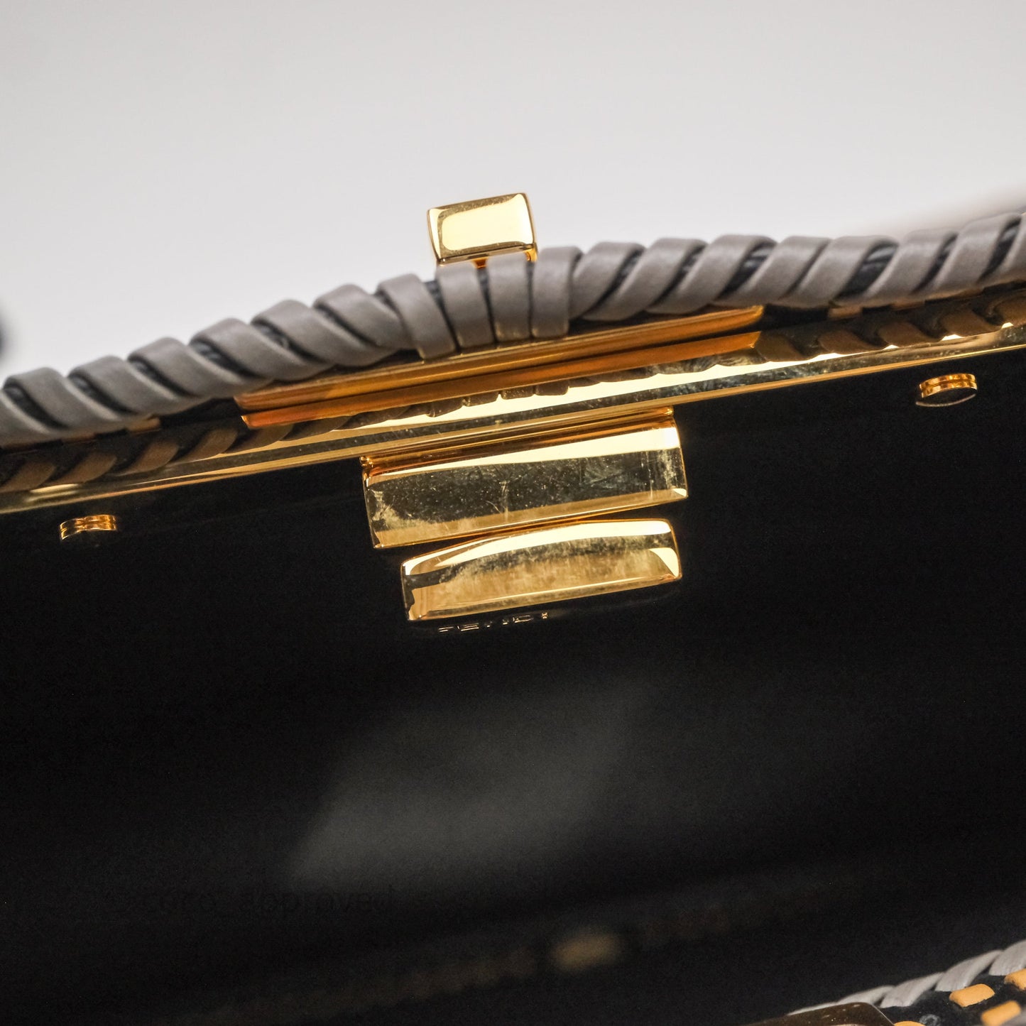 Fendi Small Peekaboo Iseeu Black/ Grey