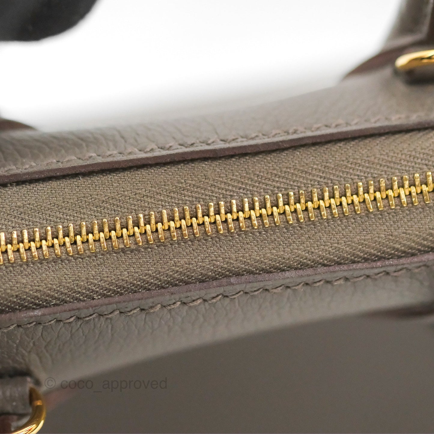 Hermès Bolide Mini 1923 Gris Etain 8F Evercolor Gold Hardware