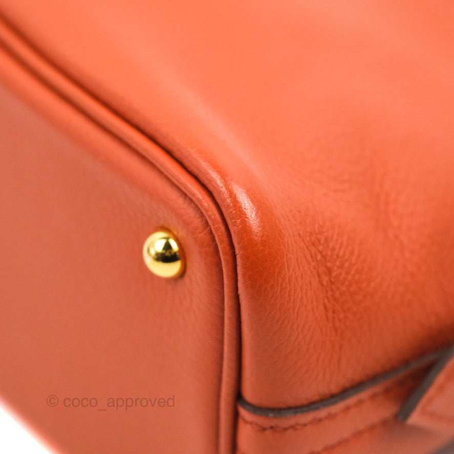 Hermes Mini Bolide 1923 Bag Terre Battue/Anemone Evecolor Gold Hardware