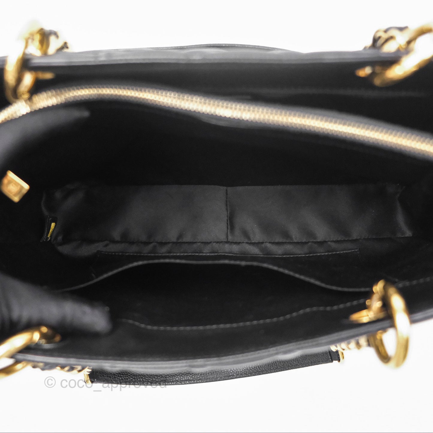 Chanel GST Black Caviar Gold Hardware