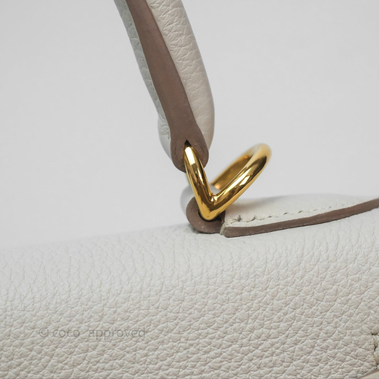 Hermès Retourne Kelly 25 Beton 8L Togo Gold Hardware