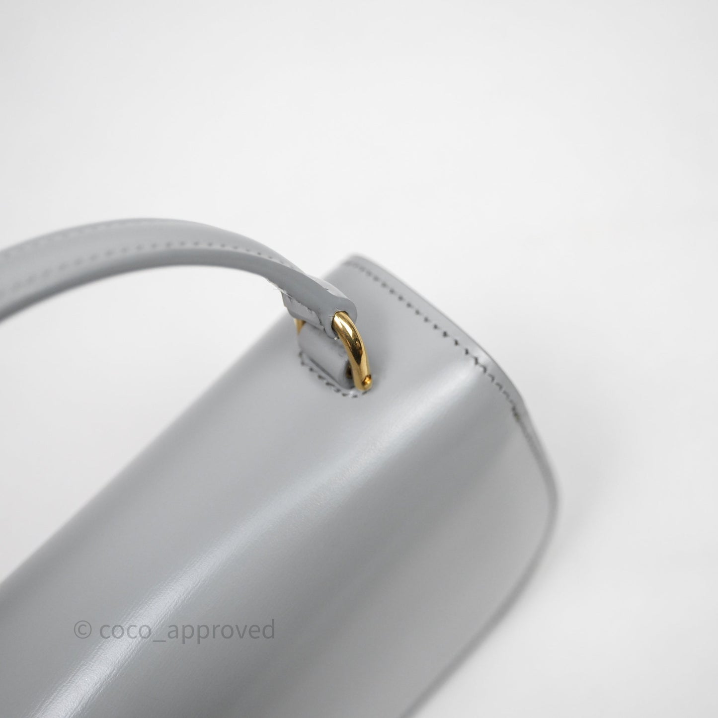 Celine Mini Besace Clea Grey Shiny Calfskin