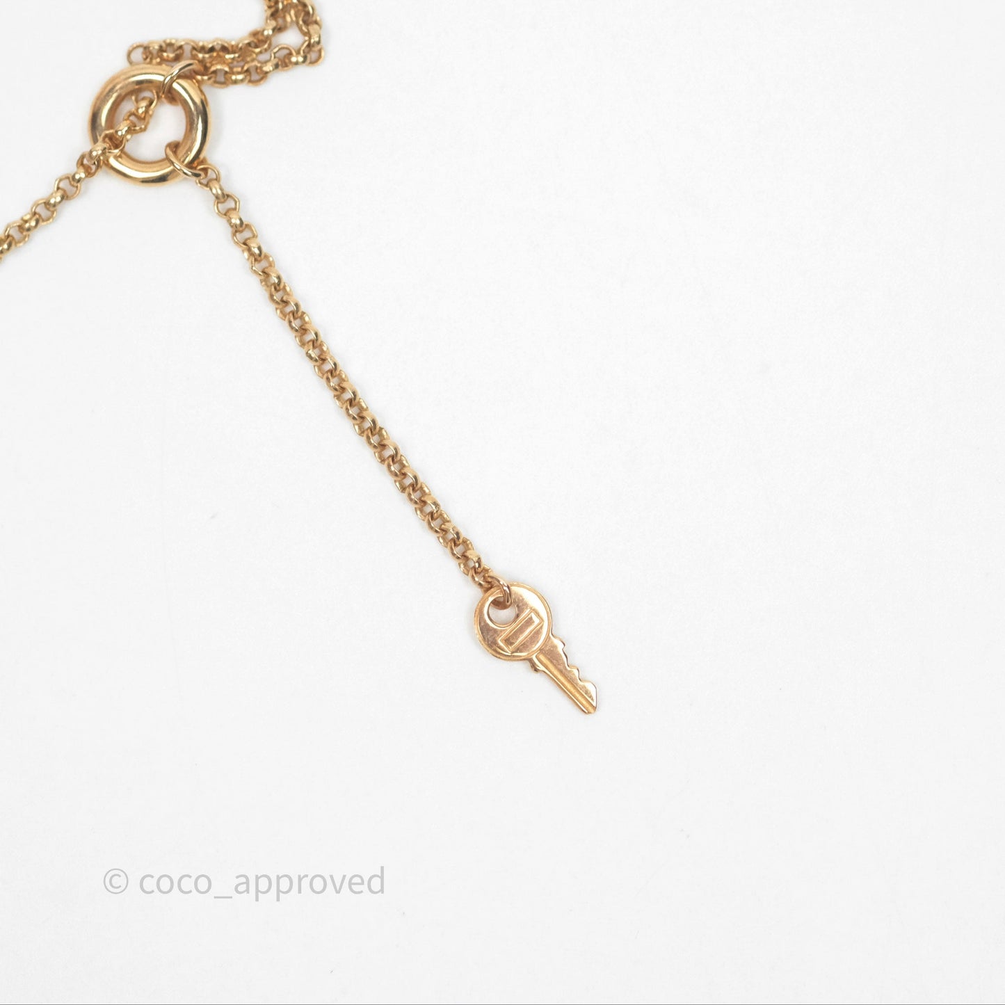 Hermès Kelly Clochette Necklace Small Model Rose Gold