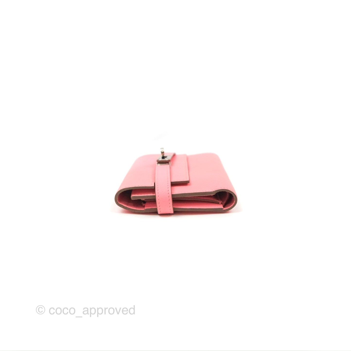 Hermès Small Kelly Wallet Rose Confetti Epsom Palladium Hardware