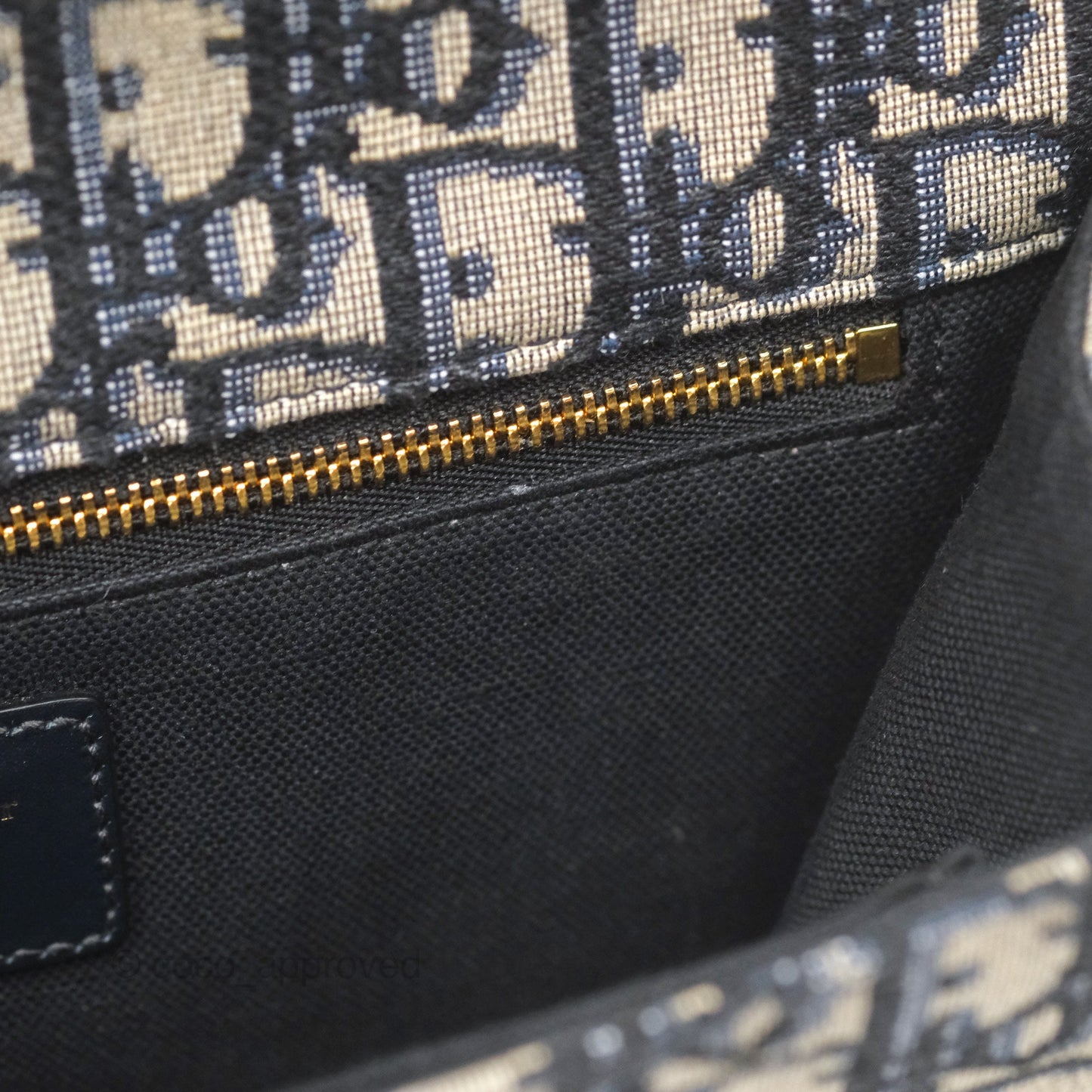 Christian Dior 30 Montaigne with Chain Blue Dior Oblique Jacquard