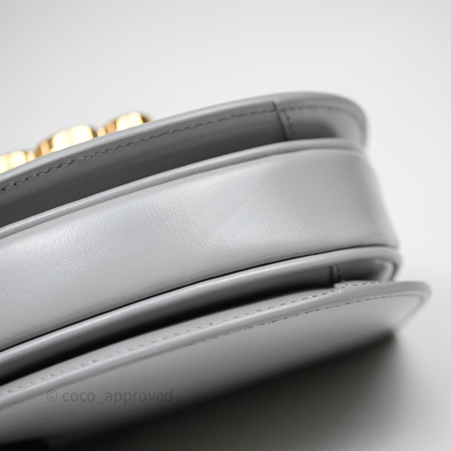 Celine Mini Besace Clea Grey Shiny Calfskin