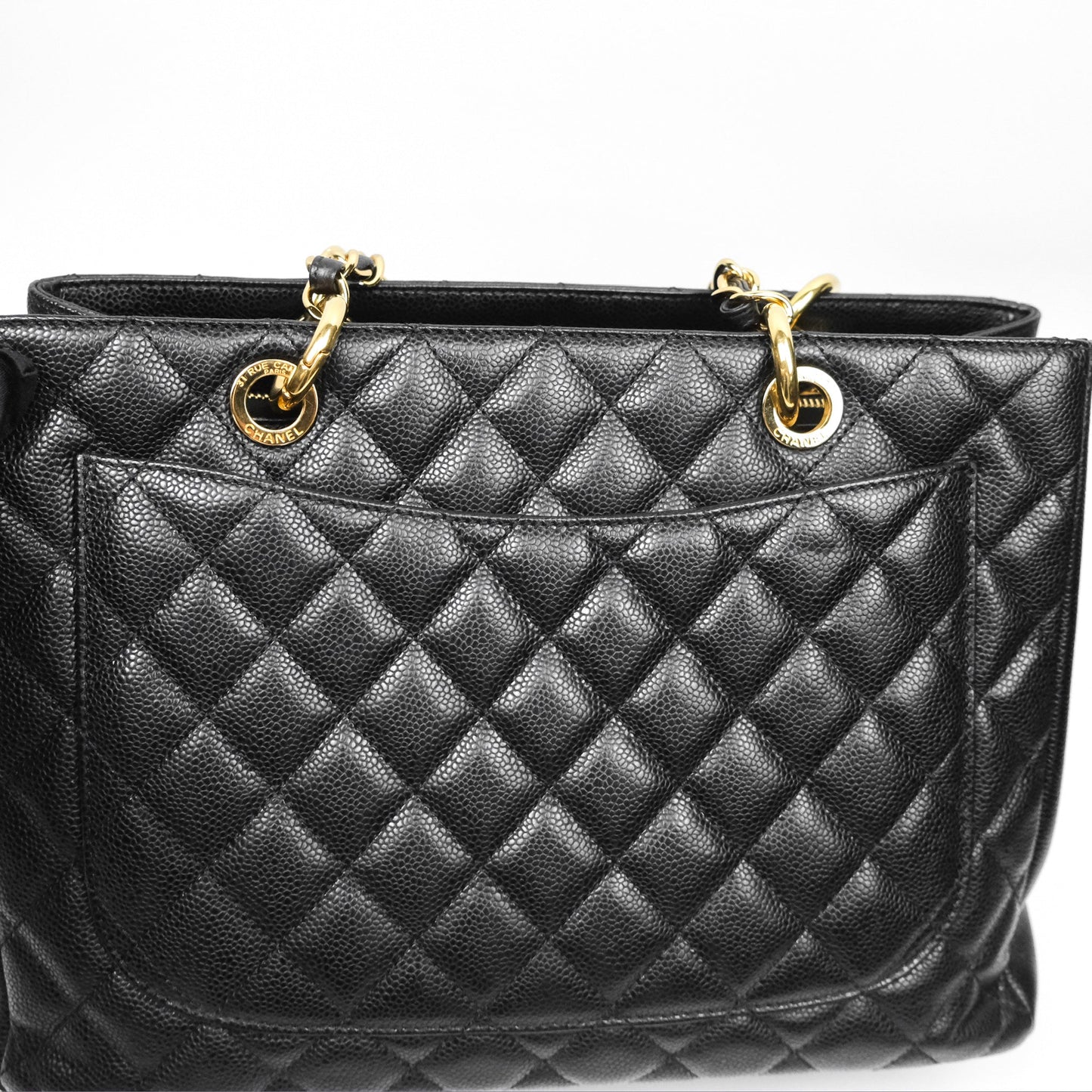 Chanel GST Black Caviar Gold Hardware
