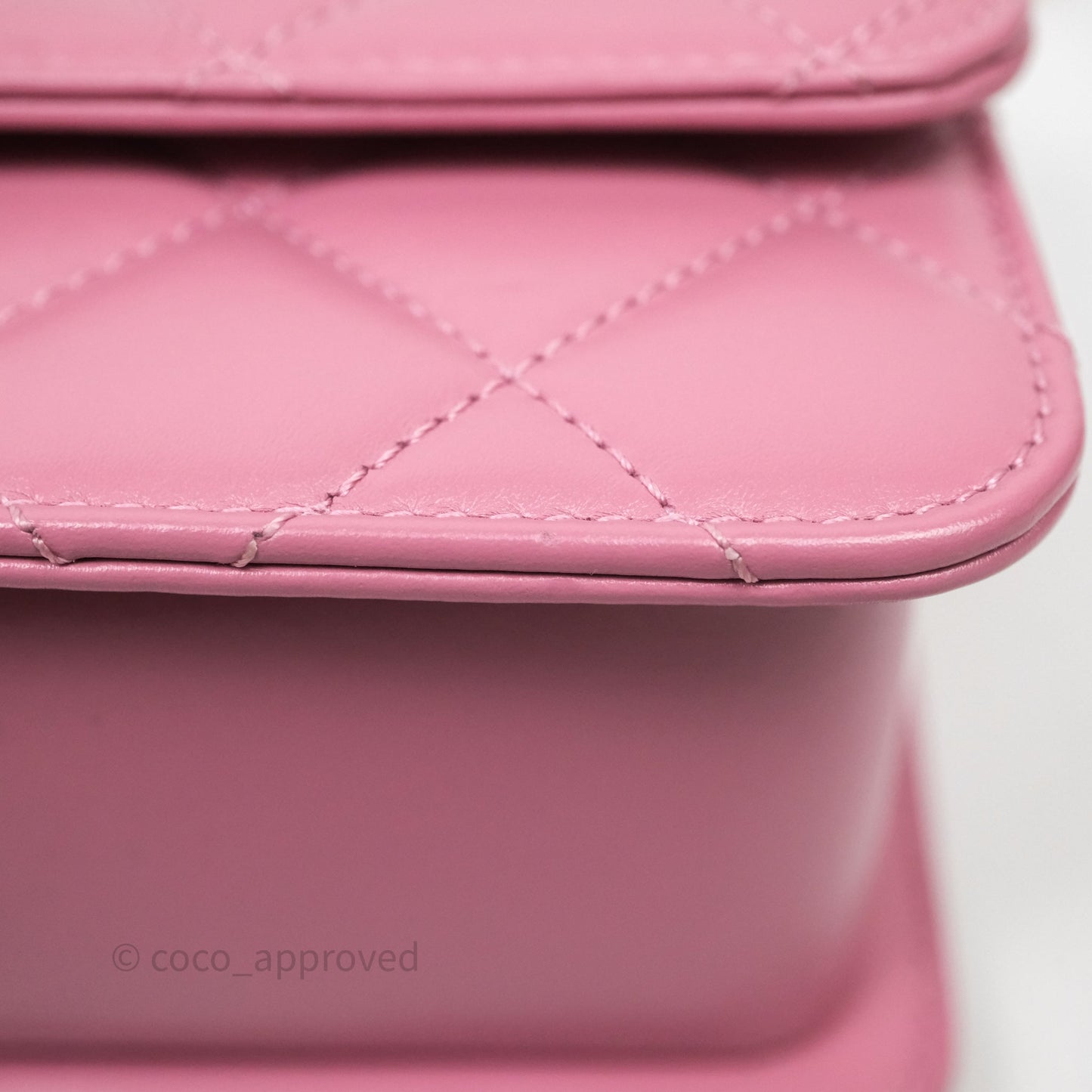 Chanel Quilted Mini Perfect Fit Adjustable Pink Calfskin Gold Hardware