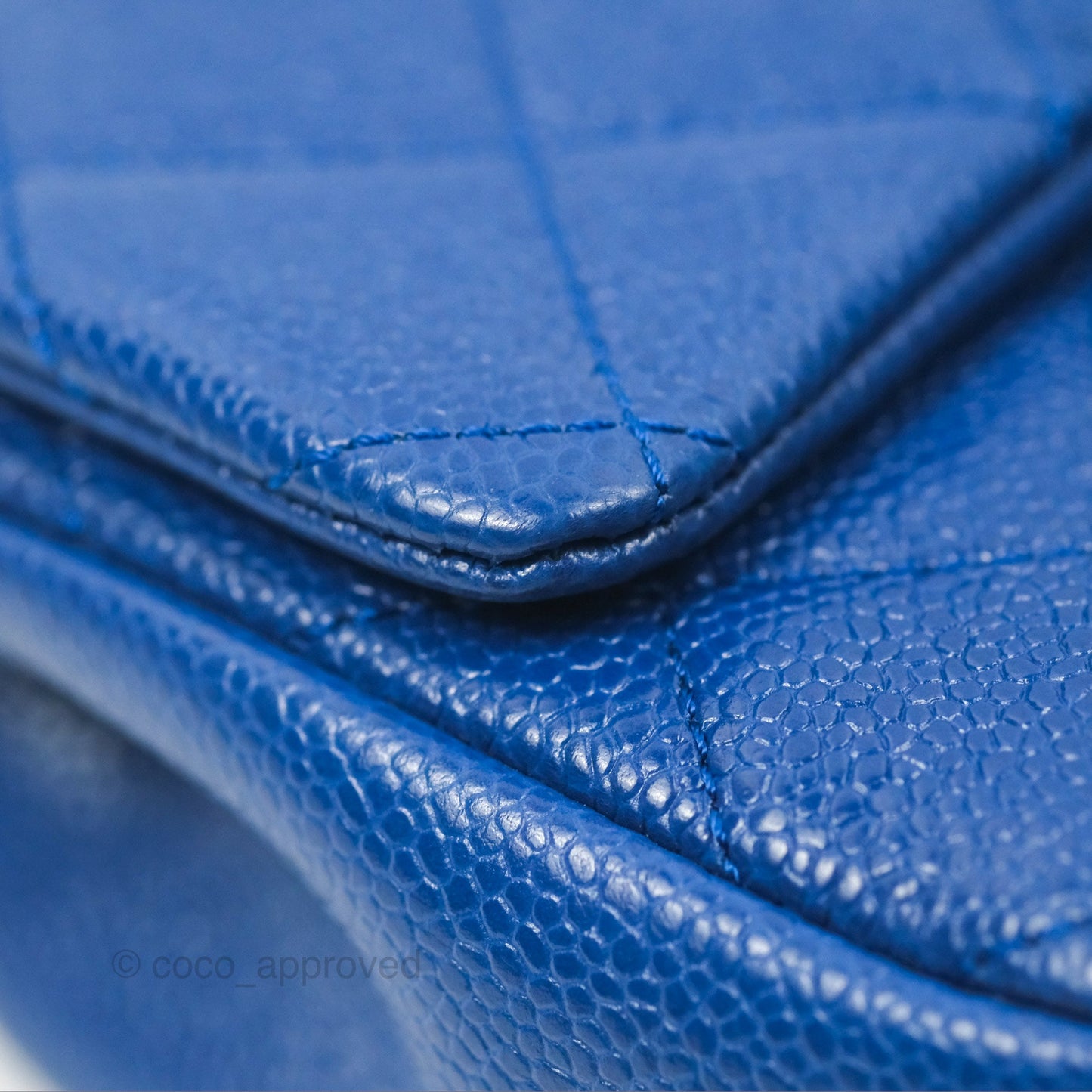 Chanel Quilted Mini Square Flap Bag Dark Blue Caviar Incognito