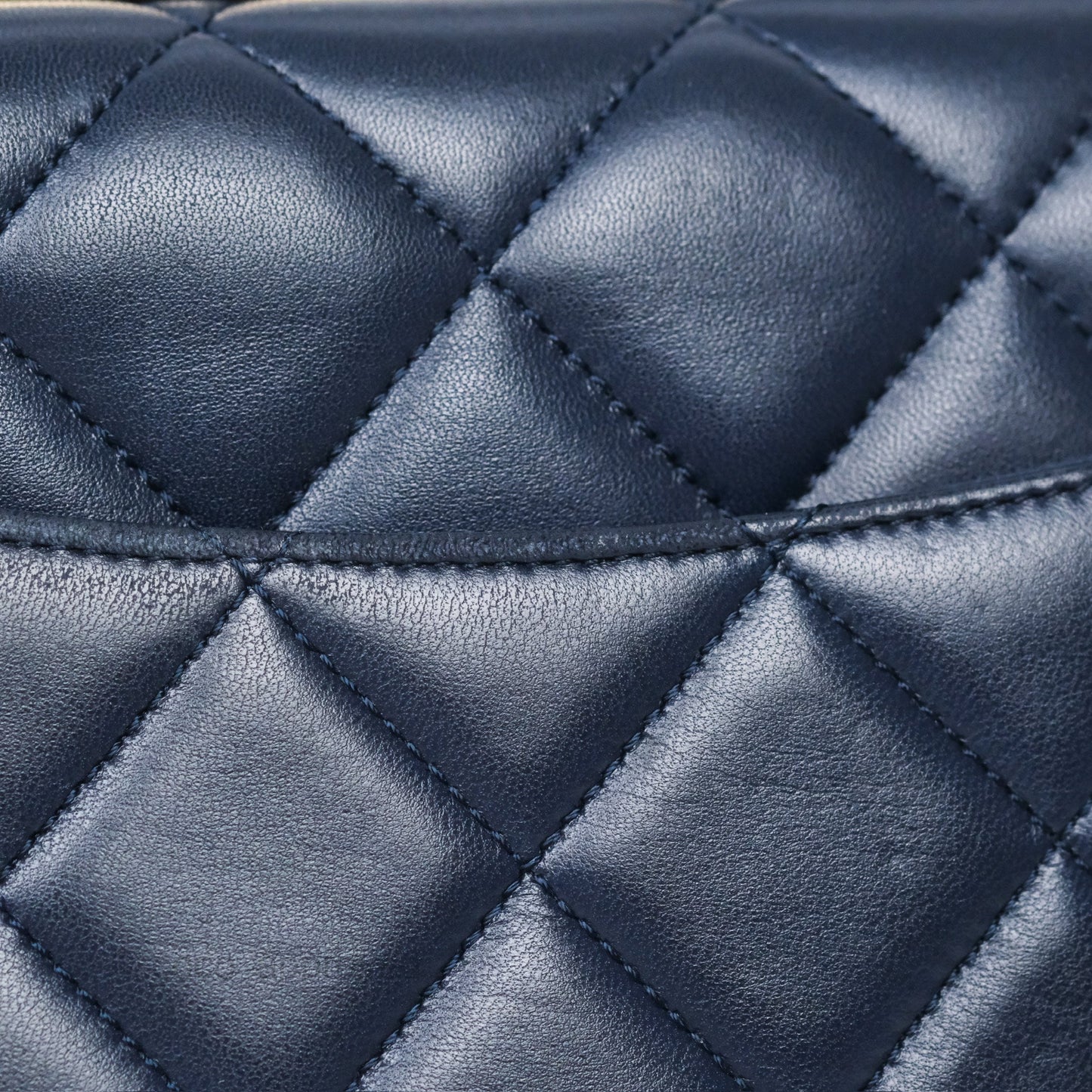 Chanel Small Trendy CC Navy Lambskin Gold Hardware