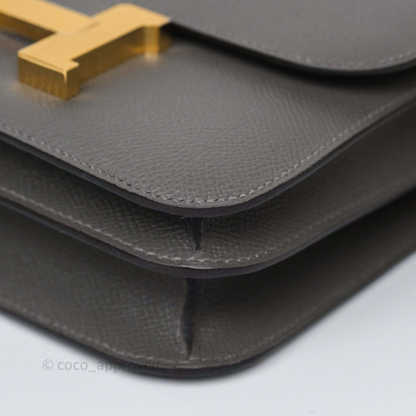 Hermès Constance III Mini Veau Epsom 0L Gris Meyer Gold Hardware