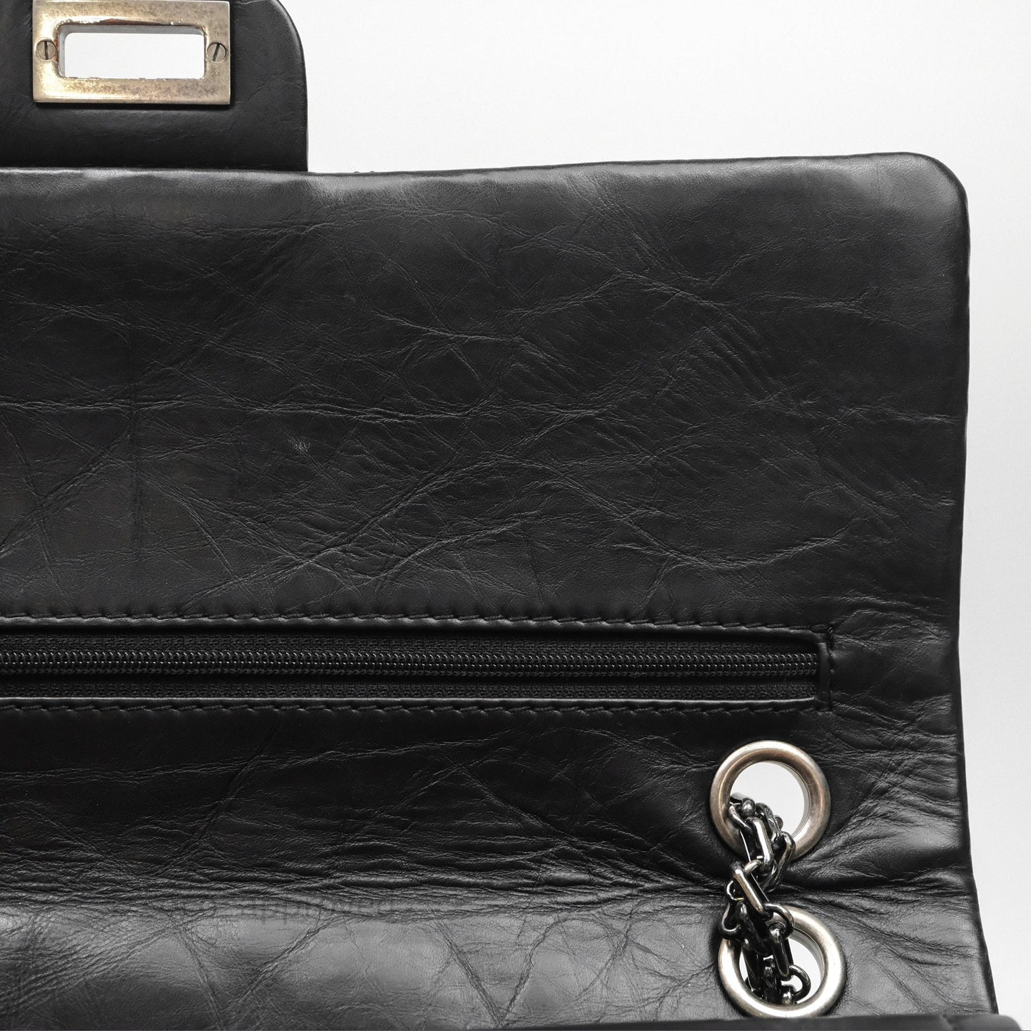 Chanel Reissue Quilted Aged Calfskin Black Ruthenium Hardware 226