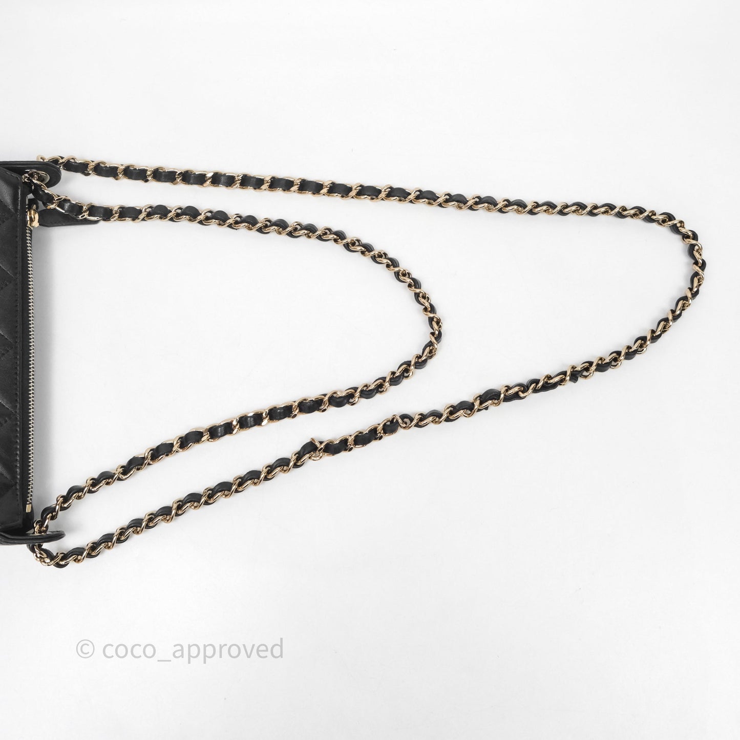 Chanel Camera Bag Black Lambskin Gold Hardware 25C