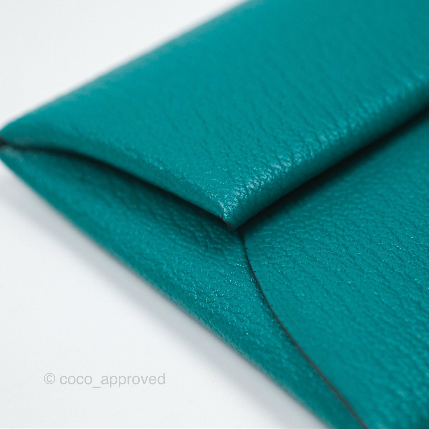 Hermès Bastia Coin Purse Green Chevre Mysore