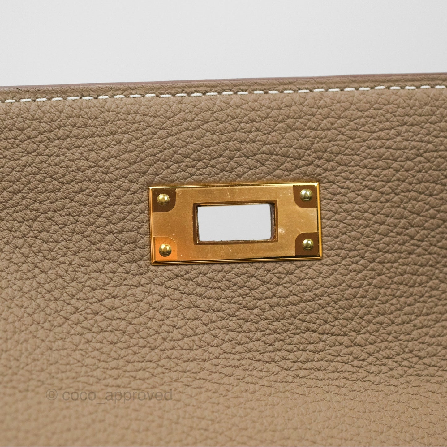 Hermès Kelly 28 Retourne Etoupe Togo Gold Hardware